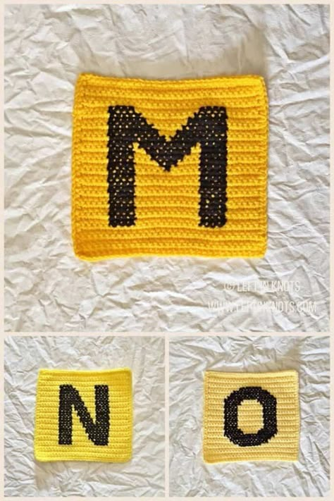 Crochet Letter M Pattern Free, N Is For Narwhal, M Is For Monkey, Crochet Alphabet Letters, O Is For Owl, Crochet Letters Pattern, Granny Square Pattern Free, Crochet Alphabet, Crochet Letters