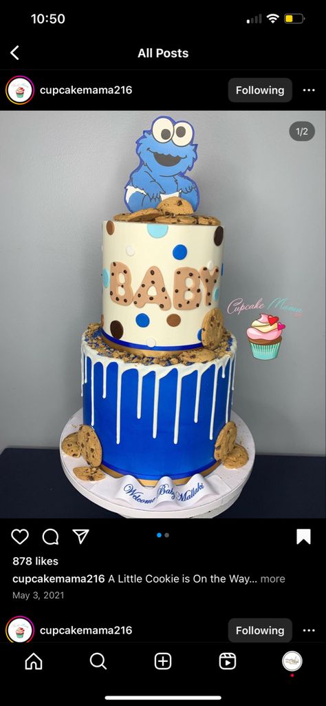 Cookie Monster Birthday Cake, Cookie Monster Baby Shower Cake, Cookie Monster Baby Shower Theme, Cookie Monster Backdrop, Cookie Monster Games, Cookie Monster Baby Shower Ideas, Cookie Monster Cakes, Cookie Monster 1st Birthday, Baby Cookie Monster