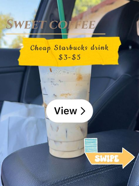 Lemon8 · Cheap Starbucks drink$3-$5 · @Lani sprinkle Cheap Starbucks Drinks Coffee, Cheap Starbucks Drinks, Starbucks Coffee Drinks, Sweet Coffee, Starbucks Coffee, Starbucks Drinks, Coffee Addict, Coffee Drinks, Sprinkles