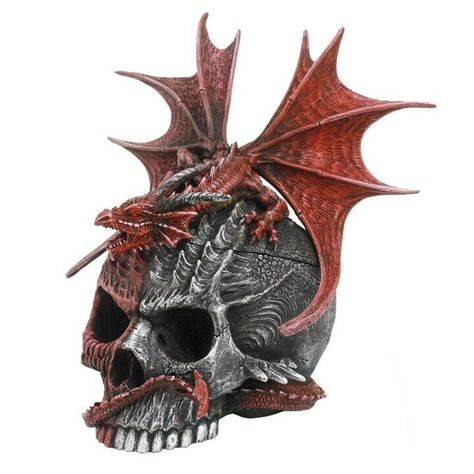 New! Serpent Infection Lidded Skull Ornament by Spiral Direct was just added to eBay. Check it out! #eBay #eBaySeller Chocolate Design, Dragon Lover, A Skull, Incense Cones, Blood Red, Red Dragon, Over The Top, Novelty Gifts, Intricate Details