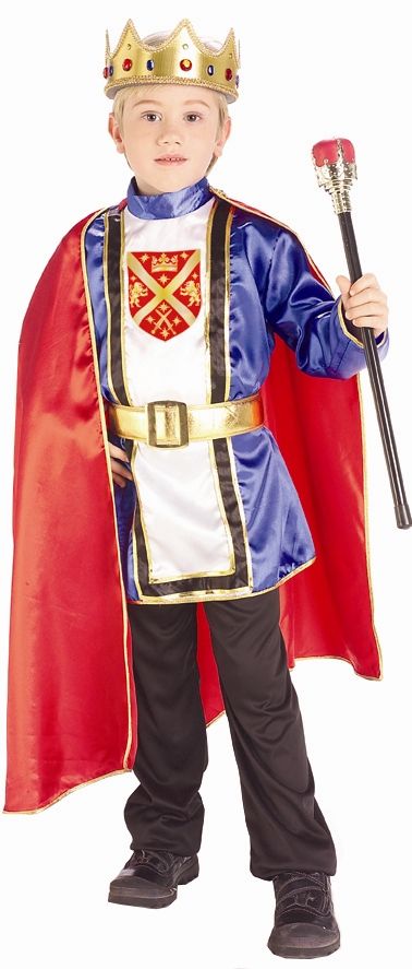 King Costume For Kids, Saint Costume, King Dress, Halloween Kids Costumes Girls, King Costume, Clever Halloween Costumes, Black Halloween Dress, Royal King, Medieval Costume