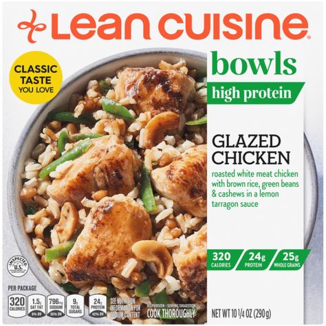 Glazed Chicken Frozen Bowl | Official LEAN CUISINE® Calories In Vegetables, Balsamic Glazed Chicken, Chicken Bowls, Lean Cuisine, Glazed Chicken, Chicken Bowl, Balsamic Glaze, White Meat, Frozen Meals