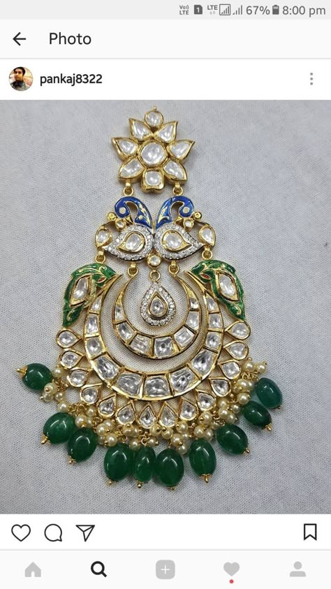 Chandbali Earrings Kundan, Goa Jewellery, Polki Chandbali, Meenakari Jewellery, Vintage Indian Jewelry, Jewelry Book, Rajputi Jewellery, Kundan Jewellery Bridal, Kundan Jewellery Set