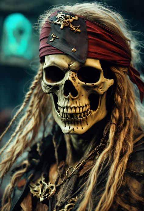 Pirate Face, Pirate Skeleton, Old Sailing Ships, Pirate Art, Extreme Close Up, Halloween 2023, Halloween 2, Halloween 2024, The Grim