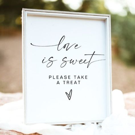 $11.65 | BLAIR Modern Bohemian Love Is Sweet Dessert Table - modern wedding, bohemian sign, boho sign, modern minimalist, love is sweet, take a treat, sweet table sign, dessert table sign, sweet favor, desert sign Engagement Party Dessert Table, Wedding Treats Table, Engagement Party Desserts, Sweet Table Sign, Bridal Shower Sweets, White Dessert Tables, Anniversary Dessert, Bridal Shower Desserts Table, Dessert Table Sign