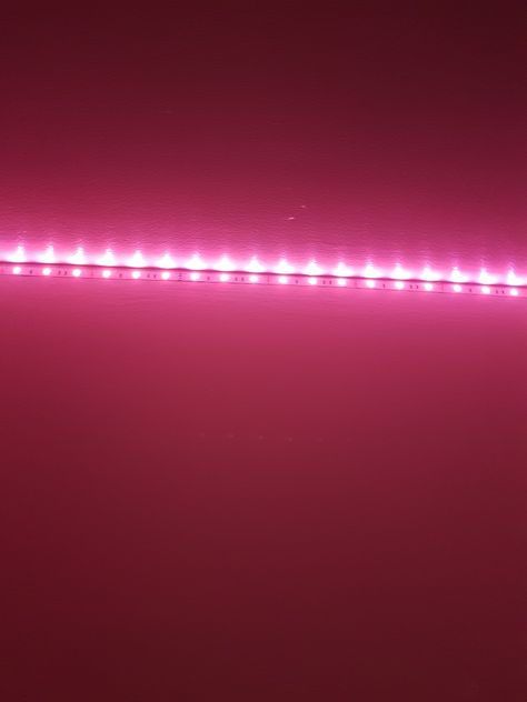 Pink Led Lights Aesthetic, Led Lights Aesthetic, Pink Led Lights, Pink Lights, Lights Aesthetic, Gold Palette, Bedroom Essentials, Room Planning, Dim Lighting