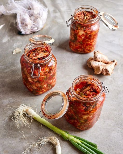 I loved working on this story for @south_magazinesa about Michael Roy Bird and his kimchi and fermented food products. Michael is truely dedicated to quality and is a huge proponent of the health benefits of traditional ferments. Check out @feast.of.eden.fermentary for products to order. Styling and Story by @clare_writes_copy Photography by @justin_thomson_photography #fermented #kimchi #capetownfoodie #gardenroutesouthafrica #foodphotography #editorial Kimchi Pot, Braised Kimchi, Kimchi Mushroom, Traditional Kimchi, Kimchi Varieties, Fermented Foods, Kimchi, Health Benefits, Food Photography