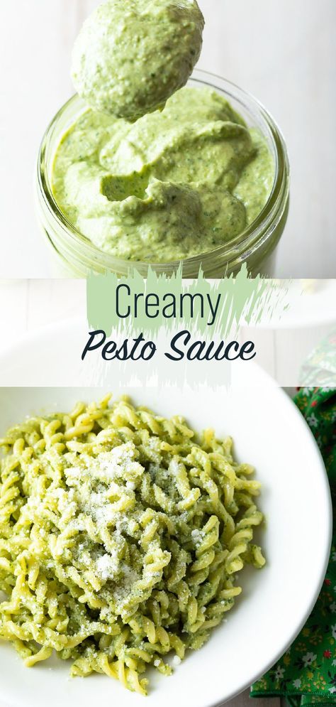 Cream Cheese Pesto Sauce, Creamy Parmesan Pesto Sauce, Quick Pesto Sauce, Best Homemade Pesto Recipe, Yogurt Pesto Sauce, Pesto Sauce Recipe Easy, Sweet Basil Pesto Recipe, Basil Pesto Cream Sauce Recipe, How To Make Creamy Pesto Sauce