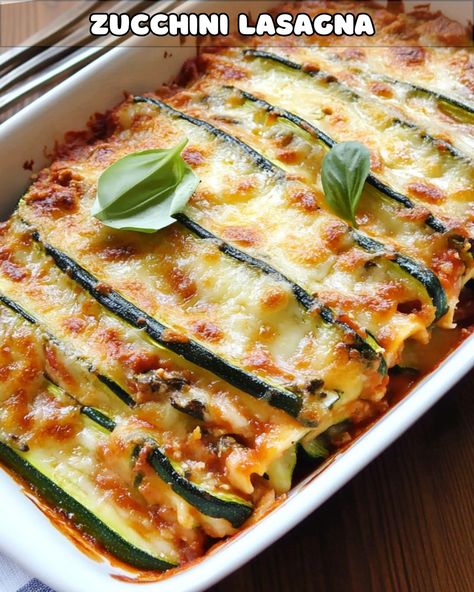 Delicious Zucchini Lasagna: A Low-Carb Twist on a Classic Dish – Foodyhealthylife Yay Recipes, Lasagna With Zucchini, Zucchini Lasagna Recipe, Chicken Potato Soup, Sliced Zucchini, Yellow Squash Recipes, Easy Teriyaki Chicken, Low Carb Lasagna, Slow Cooker Turkey Breast