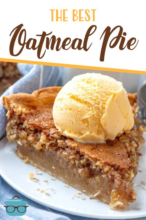 Blue Ribbon Pie Recipes, Pecan Pie Crust Pies, Good Pie Recipes, Baked Pie Recipes, Fruit Pies Recipes Homemade, Easy Pies Recipes, Oatmeal Pecan Pie, Quick Dessert Recipes No Bake, Pies Recipes Easy