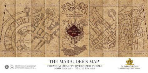 Marauders Map Printable, Marauders Map Wallpaper, Noble Collection Harry Potter, Imprimibles Harry Potter, Harry Potter Marauders Map, Harry Potter Printables, Map Puzzle, Marauders Map, Harry Potter Crafts