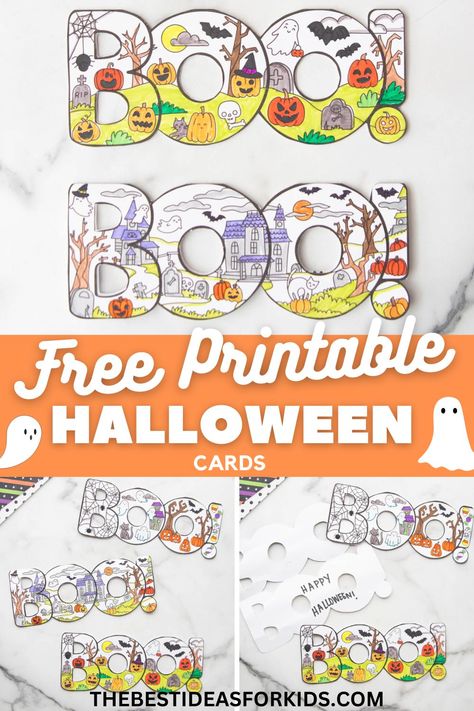 Create A Monster Printable, Free Halloween Craft Printables For Kids, Halloween Crafts Printables, Free Printable Halloween Decorations, Printable Halloween Crafts, Free Printable Halloween Cards, Halloween Cards For Kids, Halloween Free Printables, Halloween Pop Up Cards