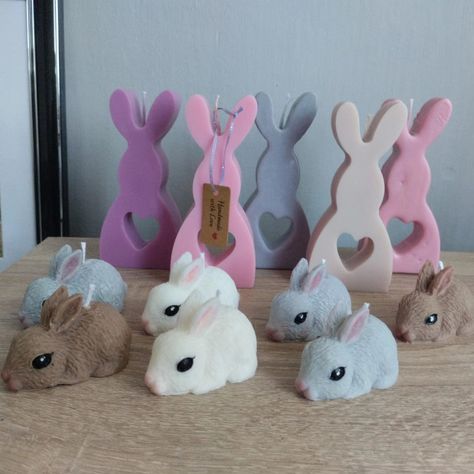 Easter bunny and rabbit candles by Candylo Easter Bunny, Easter, Candles