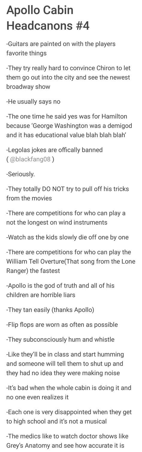 Cabin 7 Apollo Headcanons, Cabin 7 Headcannons, Child Of Apollo Headcanons, Pjo Apollo Cabin, Apollo Kids Headcanon, Percy Jackson Apollo Cabin, Apollo Cabin Interior, Children Of Apollo Aesthetic, Apollo Headcanon