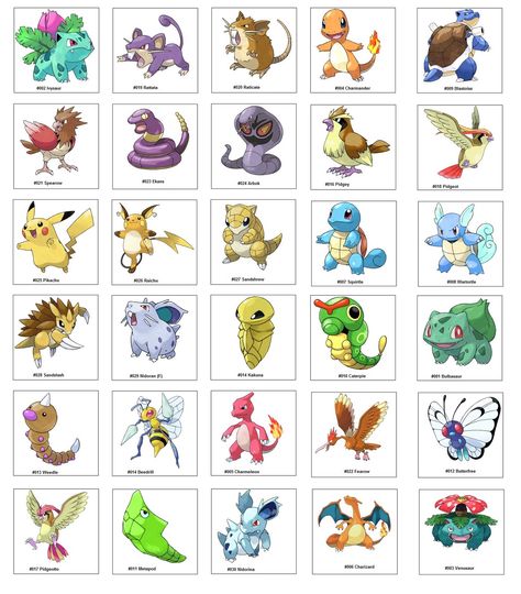 Shawaazu's Blog On Blogspot: This Week's Bingo Theme: Pokemon 001 - 030 All Pokemon Names, Pokemon Chart, Pokemon Characters Names, Pokemon Names, 150 Pokemon, Pokemon Painting, Fathers Day Coloring Page, Pokemon Diy, Mario Coloring Pages