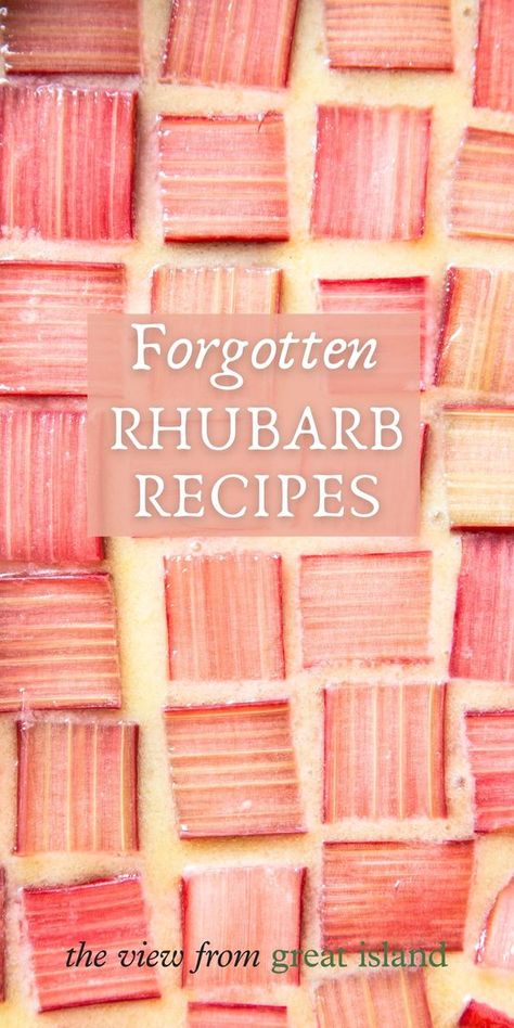 Healthy Rhubarb Recipes, Rhubarb Desserts Recipes, Rhubarb Cookies, Best Rhubarb Recipes, Rhubarb Desserts, Rhubarb Crumble, Rhubarb Pie, Rhubarb Recipes, Great Grandma