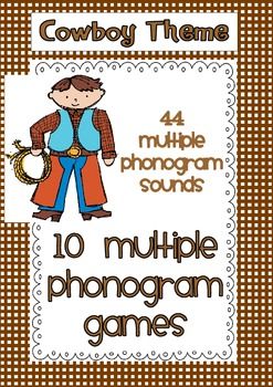 Multiple Phonogram Games - Cowboy Phonogram Games, Oi Oy, Teacher Forms, 1st Grade Writing, Reading Games, Teachable Moments, Cowboy Theme, Bilingual Education, Learning Time