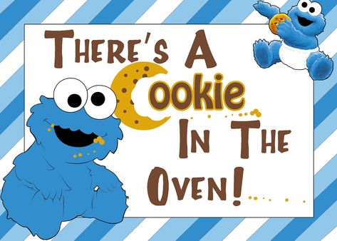 Cookie Monster Backdrop, Backdrop For Gender Reveal, Baby Cookie Monster, Baby Reveal Cakes, Monster Baby Showers, Baby Cookie, Butterfly Baby Shower Theme, Baby Shower Venues, Cookie Monster Party