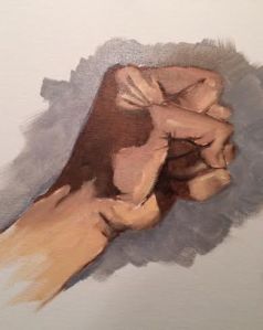 Realistic Hand Painting, Oil Painting Hands Tutorial, Hand Holding Painting, Painting Hands, Hands Painting, Soft Pastel Art, Realistic Drawing, Oil Painting Tutorial, Face Drawing Reference