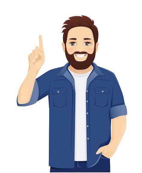 Handsome big man in casual clothes point... | Premium Vector #Freepik #vector #businessman-pointing #man #man-pointing #handsome Santa Hat Vector, Deer Vector, Dress Vector, Bear Vector, Lotus Pose, Man Vector, Female Superhero, Snow Girl, Women Face