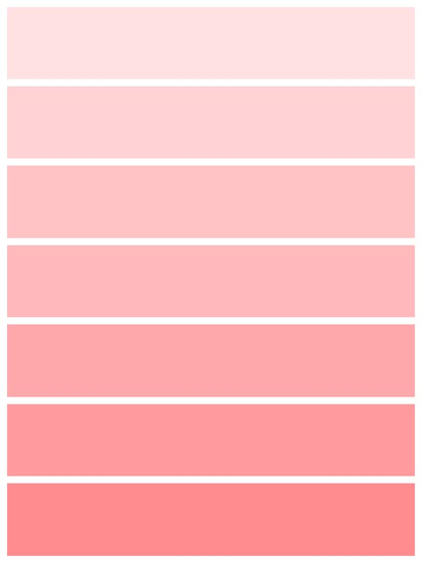 Light Pink Pallete Color, Soft Pink Pallette, Pink Pallette Aesthetic, Light Pink Colour Palette, Pink Paint Swatches, Pink Colour Pallet, Pink Pastel Palette, Pastel Pink Palette, Light Pink Color Palette