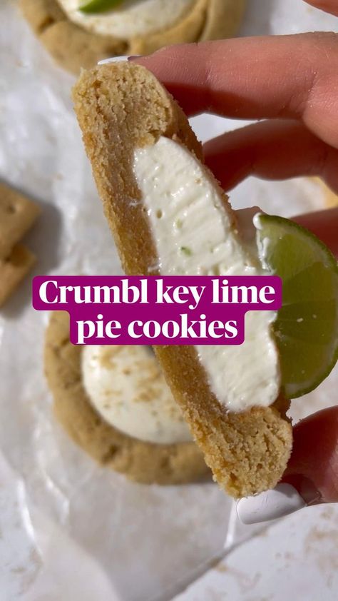 Key Lime Pie Cookies, Crumble Cookie Recipe, Crumble Cookie, Pie Cookies, Lime Pie, Key Lime Pie, Baking Sweets, Yummy Sweets, How Sweet Eats