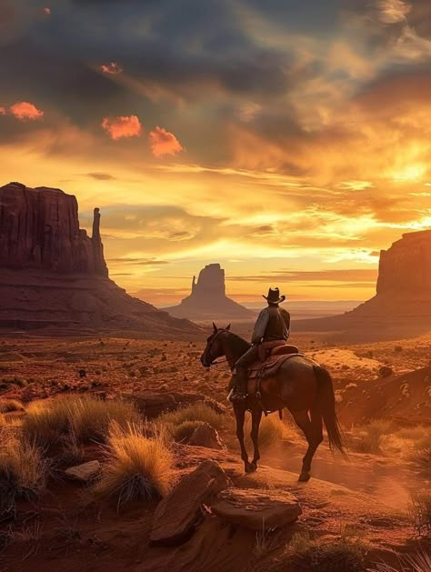 Monument Valley Tattoo, Mountain Cowboy, Southwest Aesthetic, Cowboy Illustration, Arizona Aesthetic, Monument Valley Arizona, Country Backgrounds, Desert Aesthetic, Country Photography