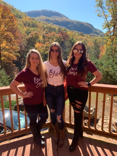 Bachelorette Weekend Outfits, Southern Winter, Stag And Doe, Matching Bridesmaids, Unity Ceremony, Bachelorette Weekend, Weekend Outfit, Brides And Bridesmaids, Senior Pictures