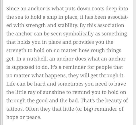 Meaning behind anchor tattoo Anchor Meaning, Anchor Tattoo Meaning, Anker Tattoo, Anchor Tattoos, Anchor Tattoo, Tattoo Meaning, Tattoos With Meaning, I Tattoo, Dream Life