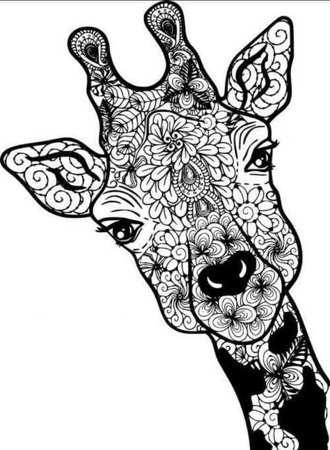 (5) Free SVGs for Cricut and Silhouette | Can someone make this into a svg for me | Facebook Giraffe Mandala, Giraffe Svg, Giraffe Drawing, Giraffe Art, Detailed Coloring Pages, Mandala Design Art, Coloring Pages To Print, Mandala Coloring Pages, Mandala Svg