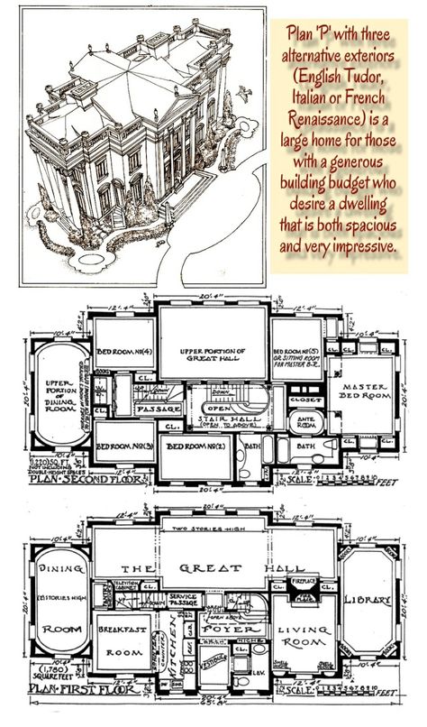 I've always preferred his tidor option on this one but here's the Italian Renaissance New Orleans House Floor Plans, Old Mansion Floor Plans, Italian Villa Floor Plans, French Chateau Floor Plans, Italian Manor, Castle Floor Plans, Mansion Layout, Italian Mansion, Mansion Plans