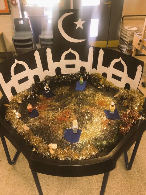 Eid Tuff Tray Ideas, Eid Activities For Toddlers, Reggio Activities, Eid Activities, Islamic Crafts, Senior Board, Eid Ideas, Eid Celebrations, Reception Classroom