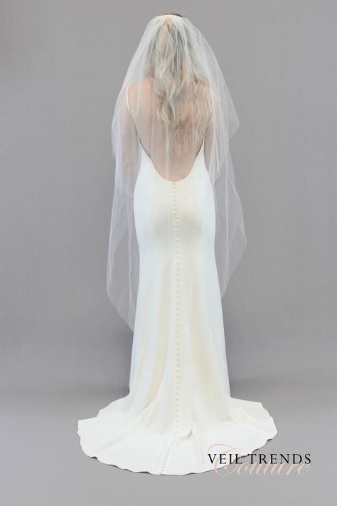 Modern Bridal Gowns, Floral Veil, Veil Styles, Veil Accessories, Blusher Veil, Illusion Tulle, Long Veil, Lace Veils, Modern Bridal