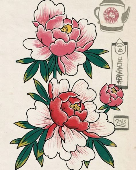 Japanese Peony Tattoo, Bodysuit Tattoos, Peony Drawing, Japanese Flower Tattoo, Traditional Tattoo Flowers, Japanese Flower, Traditional Japanese Tattoos, Peonies Tattoo, Japan Tattoo