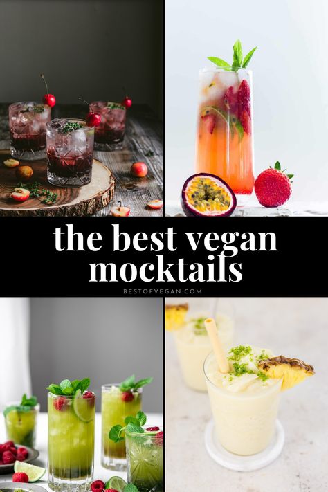 Ready to up your mocktail game? 🍹 These 14+ Vegan Mocktail Recipes are a must-try! 😋 From zesty lemonades to tropical concoctions, you'll be sipping on sunshine in no time! 🌞 Say goodbye to boring non-alcoholic drinks and hello to your new favorite beverages! Get the recipes now! 💚 Vegan Mocktail Recipe, Mexican Mocktails Non Alcoholic, Mocktails Non Alcoholic With Herbs, Vegan Alcoholic Drinks, Mocktails Non Alcoholic Coconut Milk, Vegan Mocktail, Mocktails Non Alcoholic Vegan, Mock Cocktails Non Alcoholic, Vegan Holiday Drinks