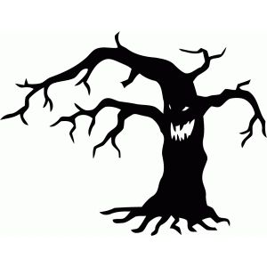 Scary Trees, Spooky Halloween Tree, Halloween Stencils, Halloween Kunst, Casa Halloween, Spooky Trees, Halloween Rocks, Cricut Halloween, Halloween Tree