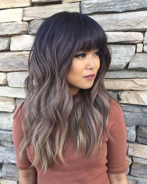 Cool-Tone Ombré Pastel Hair Ombre, Brown Ombre Hair, Ombre Hair Blonde, Zoella, Trendy Hair Color, Hair Color Blue, Ombre Hair Color, Haircut For Thick Hair, Haircuts For Long Hair