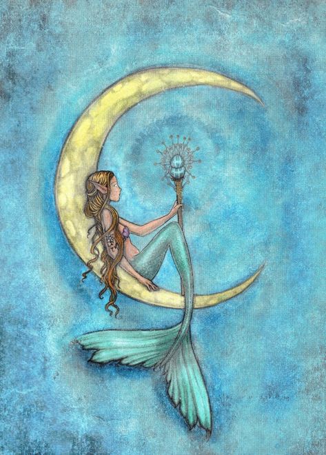 Mermaid Aesthetic Painting, Mermaid Painting Aesthetic, Mermaid Core Drawing, Mermaid Illustration Art, Mermaid Paintings Acrylic, Mermaid Watercolor Painting, Mermaid Paintings, Whimsical Mermaid, Coloring Painting