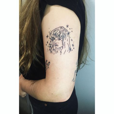 Kate Bush Tattoo, Bush Tattoo, H Tattoo, Stick N Poke, Kate Bush, Hand Poke, Stick And Poke, Watercolor Tattoo, Tatting