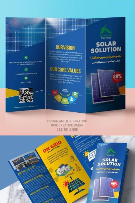 On Grid Solar System, Company Brochure Design, Solar Companies, Solar Solutions, Company Brochure, Lighting Companies, Core Values, Brochure Design, Solar Energy