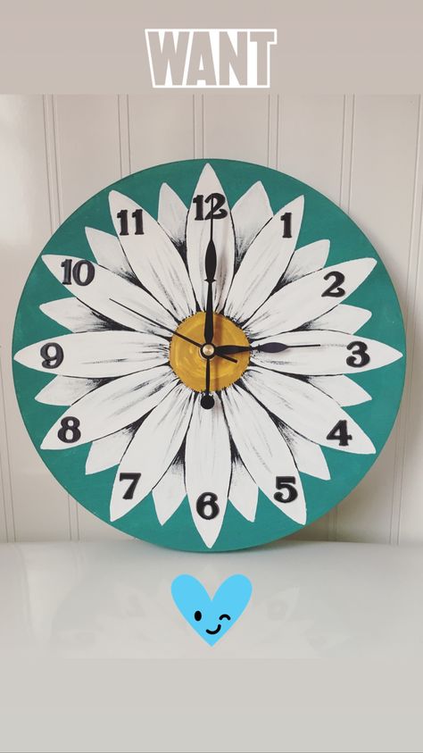 #etsy #klocksbykirby Hand Painted Clock, Diy Clock Painting Ideas, Wall Clock Painting Ideas, Gallery Wall Clock, Wall Clock Decor Ideas, Wall Clock Painting, Clock Decor Ideas, Handmade Wall Clock, Clock Drawings