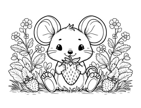 Free Mouse Coloring Pages For Kids Mouse Coloring Pages, Coloring Pages Animals, Cute Mouse Coloring Pages, Woodland Animals Coloring Pages, Woodland Animal Coloring Pages Free Printables, Cute Baby Animal Coloring Pages, Forest Coloring Pages Kids Woodland Animals, Free Kids Coloring Pages, Mouse Color