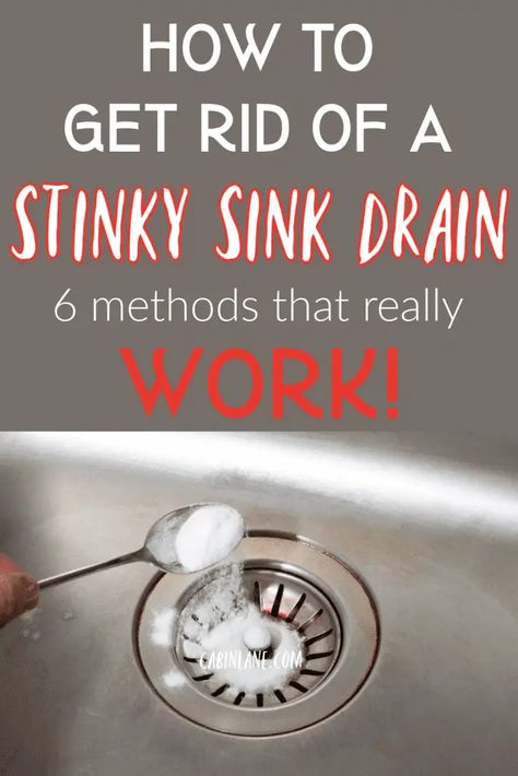 Stinky Sink Drain: Best Ways to Clean It - Cabin Lane Stinky Sink Drain, Kitchen Drain Smell, Smelly Bathroom Drain, Smelly Sink Drain, Sink Drain Smell, Cleaning Sink Drains, Clean Bathroom Sink, Smelly Sink, Smelly Bathroom