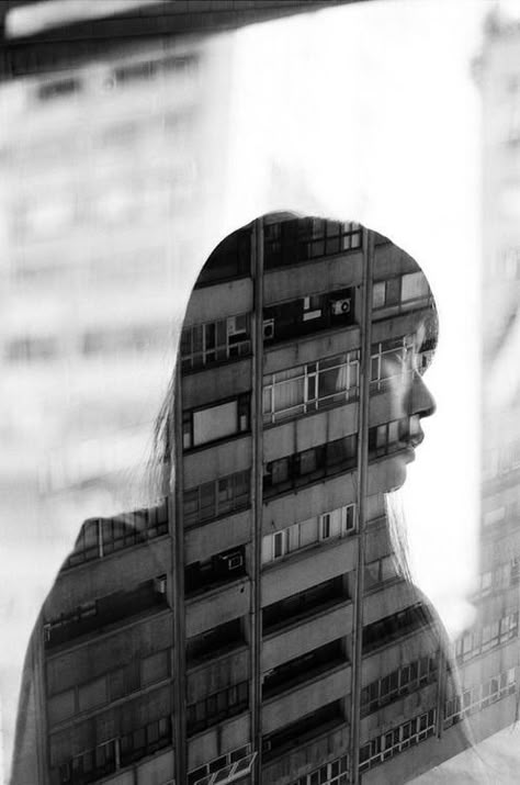 Double exposure with reflections Multiple Exposure Photography, Double Exposure Portrait, Wow Photo, Double Exposition, Double Exposure Photography, Glass Photography, Reflection Photography, Photographie Portrait Inspiration, Film Photography 35mm