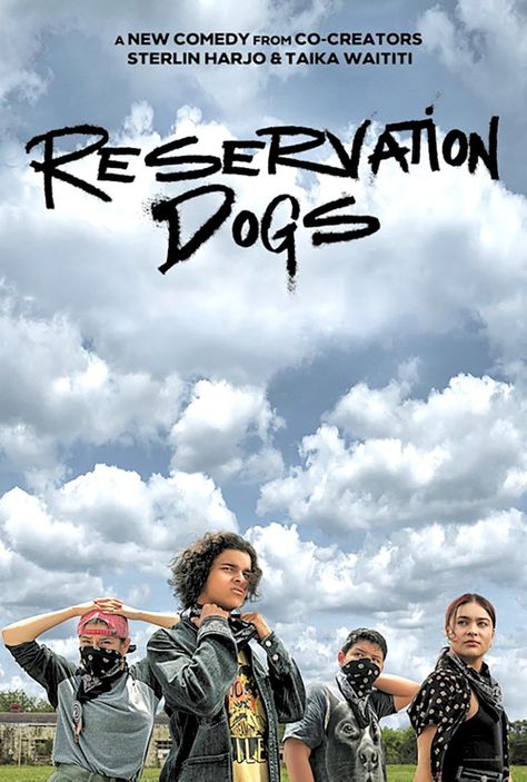 Reservation Dogs, Dogs Poster, Donald Glover, Dog Poster, Comedy Series, Science Fiction Tv, Horror Music, Movie Genres, Western Movies