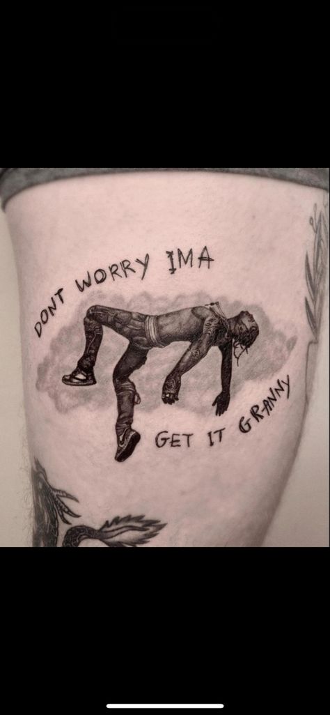 Rodeo Tattoo Travis Scott, Travis Scott Inspired Tattoos, Travis Scott Tattoos, Rapper Tattoos Ideas, Travis Scott Tattoo Ideas, Utopia Tattoo, Travis Scott Tattoo, Rapper Tattoos, Scott Tattoo