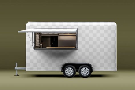 Food Truck Mockup, Food Truck Trailer, Food Truck Food, Flag Food, Car Food, Food Png, Food Trailer, Checkered Flag, Truck And Trailer