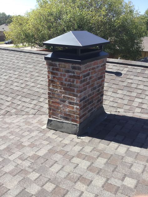 Chimney Caps Ideas Design, Chimney Caps Metal, Chimney Caps Ideas, Chimney Toppers, Chimney Ideas, Wood Stove Chimney, Chimney Cowls, Fireplace Safety, Chimney Caps