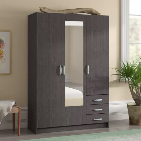 Wooden Cupboard Design, Three Door Wardrobe, 3 Door Wardrobe, Corner Wardrobe, Wooden Cupboard, Wardrobe Door Designs, Bedroom Cupboard Designs, Wardrobe Interior Design, Fitted Wardrobes