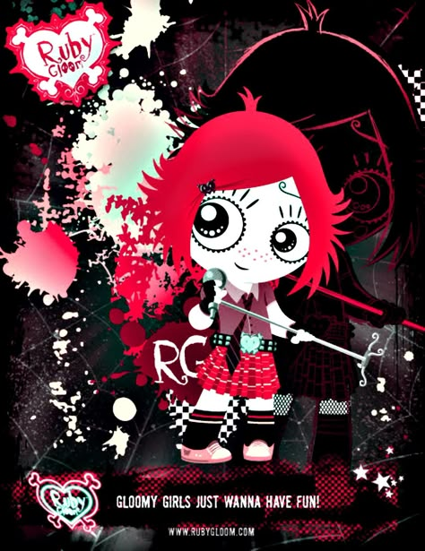 Ruby Gloom Aesthetic, Ruby Gloom Wallpaper, Ruby Gloom Icon, Frutiger Metro, Emo Pictures, Ruby Gloom, Emo Love, Punk Poster, Emo Art